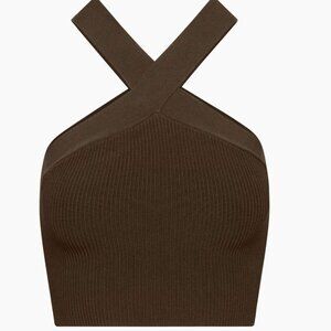 Aritzia Babaton Sculpt Knit Cropped Top